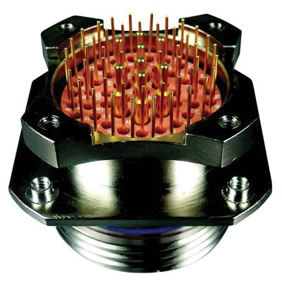 Receptáculos de doble brida ITT Cannon para montaje en PCB