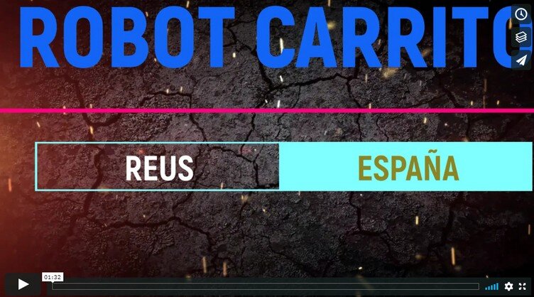 Robot Carrito imagen del vídeo en el Hospital de Reus, por Joan Carles López