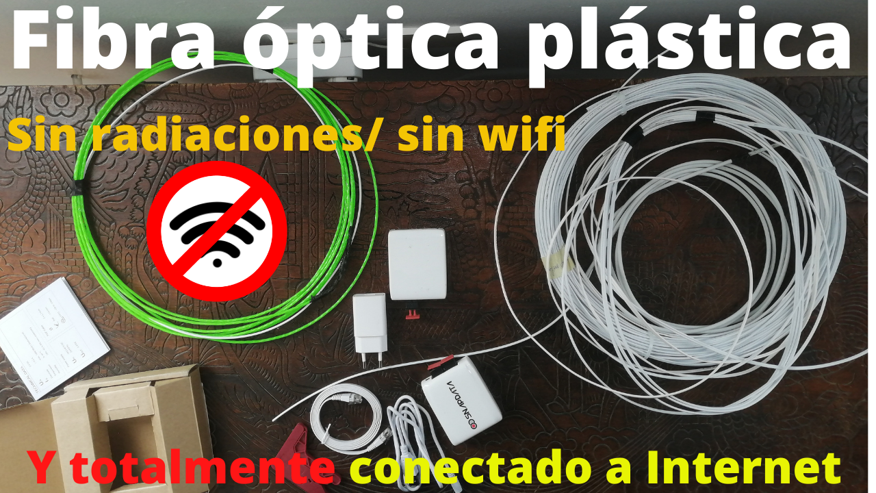 Fibra Óptica Plástica - Stop contaminación electromagnética. Gigahertz  Protección